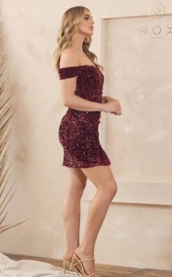 Nox Anabel R812 Dress -THE DRESS WARE HOUSE R812 BURGUNDY 44 5db64daf 235b 4254 8ab3 2feb16dcb1b6