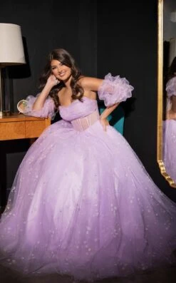 Rachel Allan 70661 Dress -THE DRESS WARE HOUSE Rachel Allan 70661 lilac 01 0e559462 ce5a 4ec4 8369 255139490b6f