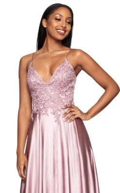 Faviana S10400 Dress -THE DRESS WARE HOUSE S10400 Mauve AlternateFront zoom