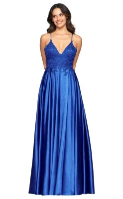 Faviana S10400 Dress -THE DRESS WARE HOUSE S10400 Royal Front