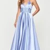 Faviana S10672 Dress -THE DRESS WARE HOUSE S10672 STEELBLUE FRONT
