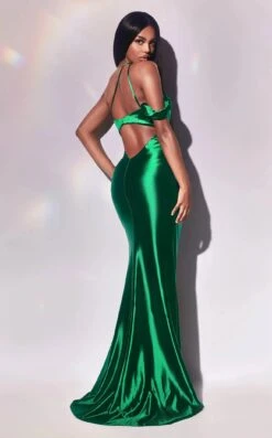 LaDivine Y025 Dress 15 LaDivine Y025 Dress -THE DRESS WARE HOUSE Y025 emerald 2