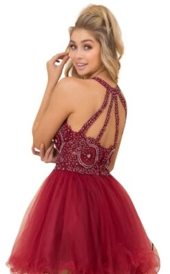 Nox Anabel B652 Dress -THE DRESS WARE HOUSE b652 burgundy 1 zoom 6e25cb38 536d 45c9 8b30 ca346ea3c38e