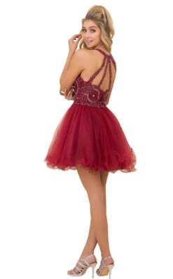 Nox Anabel B652 Dress -THE DRESS WARE HOUSE b652 burgundy 1 7f6716f3 1ccb 4459 85a1 c5af4951cbff