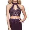 Faviana 8071 Dress -THE DRESS WARE HOUSE faviana 8071 Plum Alternate 700100