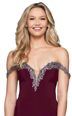 Faviana S10152 Dress -THE DRESS WARE HOUSE faviana S10152 Bordeaux Alternate zoom 3eae0add 1169 4c1b abc1 735dc2fada17 918752