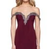 Faviana S10152 Dress -THE DRESS WARE HOUSE faviana S10152 Bordeaux Front 5fd6835e 342b 4271 af50 8d6db524a841 395444