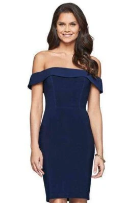 Faviana S10162 Dress -THE DRESS WARE HOUSE faviana S10162 Navy Front grande 915ca920 e49c 4f71 a07d a5433ad5c73f 455291