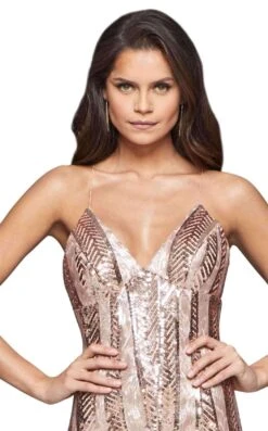 Faviana S10171 Dress -THE DRESS WARE HOUSE faviana S10171 RoseGold Alternate 2 zoom dd065ce0 f811 4d92 b821 d43201b3fe4a 178896