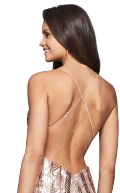 Faviana S10171 Dress -THE DRESS WARE HOUSE faviana S10171 RoseGold Back zoom 68691b28 8c00 4fd6 a2fd b3592d07b81d 291045