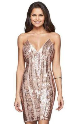 Faviana S10171 Dress -THE DRESS WARE HOUSE faviana S10171 RoseGold Front grande 42d69c27 71b6 4870 8cd6 9c8c89787225 474788