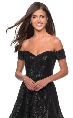 La Femme 28155 Dress 15 La Femme 28155 Dress -THE DRESS WARE HOUSE la femme 28155 black 1 zoom 250845a8 01d1 483e 809f 76d1d01b49ce
