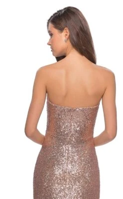 La Femme 28180 Dress -THE DRESS WARE HOUSE la femme 28180 rosegold 2 zoom 5ce6b5e3 9266 4597 b223 664eb1f6c13a