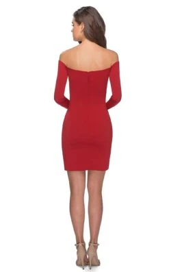 La Femme 28182 Dress -THE DRESS WARE HOUSE la femme 28182 red 2 5b0b3285 a141 470c 9183 75431425794b