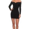La Femme 28212 Dress -THE DRESS WARE HOUSE la femme 28212 black 1