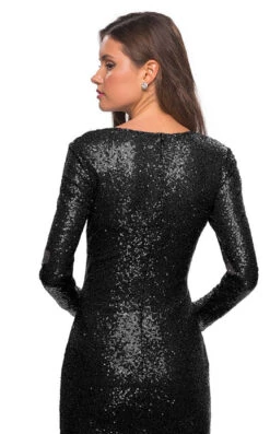 La Femme 28219 Dress -THE DRESS WARE HOUSE la femme 28219 black 2 zoom 57d5913c 47c5 4906 8990 be36a77d448b