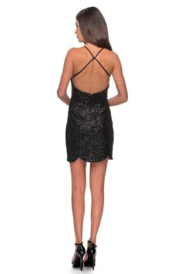 La Femme 28228 Dress -THE DRESS WARE HOUSE la femme 28228 black 2