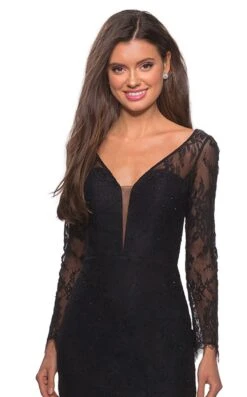La Femme 28233 Dress -THE DRESS WARE HOUSE la femme 28233 black 1 zoom 93c3fb7a 2cdd 45f3 b78b b5e3b3a49e5e